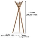 Ver imagem 2 de Luminária Fulô Ozki 153 Cm (altura) Madeira Eucalipto Cedro Corda Couro Reconstituído