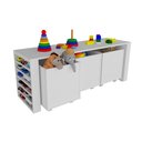 Ver imagem 1 de Rack com Baús e Porta Carrinhos Duplo Cássio 100% Mdf Woodcore