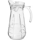 Ver imagem 1 de Jarra de Vidro 1,7L Transparente 26x13x13cm Água Suco Chá Bebidas Mesa Detox