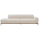 Ver imagem 4 de Sofá Living Unne 3 Lugares 210cm Terminal Direito Bouclé Off White - Nexta Casa