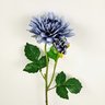 Dália Azul Roxa Haste 60x18x15cm Flor Planta Artificial - 2