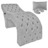 Maca para Atendimento Estético com Massagem Capitonê 180x70 Veludo Cinza Claro SOFA STORE - 1