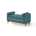 Ver imagem 2 de Recamier Italia 1,30M com Base Madeira Linho Sofatec