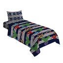 Ver imagem 1 de Jogo de Cama Infantil Lepper Vingadores Solteiro 3 Peças Microfibra Azul