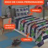 Jogo de Cama Infantil Lepper Vingadores Solteiro 3 Peças Microfibra Azul - 3
