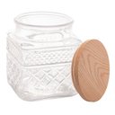 Ver imagem 4 de Porta Mantimentos de Vidro com Tampa em Madeira 1,2l - Wolff