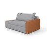 Sofá Cama Panamá Compose Linho Grafite com Baú Império Estofados - 6
