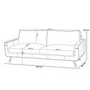 Ver imagem 5 de Sofá 2 Lugares para Sala de Estar Living Industrial 183cm Dijon L06 Couro Preto - Lyam Decor