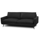 Ver imagem 1 de Sofá 2 Lugares para Sala de Estar Living Industrial 183cm Dijon L06 Couro Preto - Lyam Decor