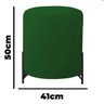 Puff Thor Pé de Ferro - Base Preta - 52cm X 43cm - Verde - 5