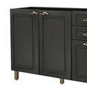 Ver imagem 2 de Balcão Pia Firenze - Mdp 3 Portas 2 Gavetas 120cm sem Tampo Chumbo - Indekes