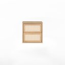Ver imagem 1 de Mesa de Cabeceira Har Suspensa 2 Gavetas Tauari - Telinha Rattan