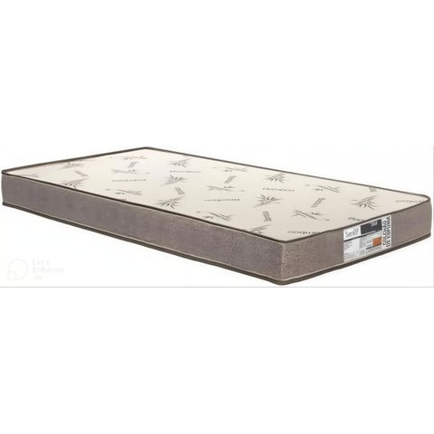 Colchão Solteiro Sensor Cor Marrom 188x88x14 Espuma D33 Elegante Confortável