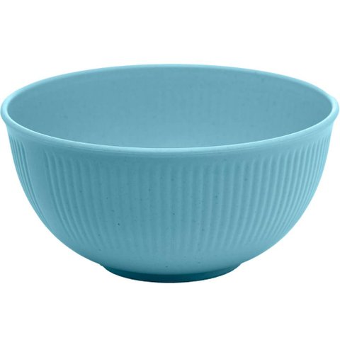 Bowl Bambu Plástico Stripes Lyor 500ml Tigela 15x7cm Colorida Saladas Petiscos