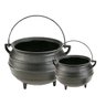Kit 2 Caldeirão Panela Extramil Tripé Ferro Fundido 1L e 4L - 1