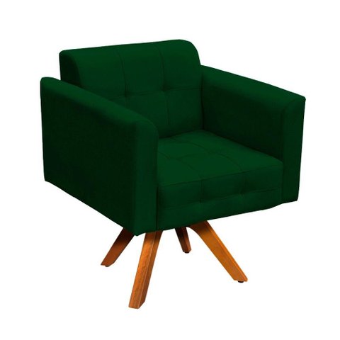 Poltrona Elisa Suede Verde