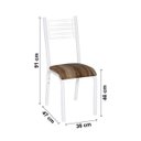 Ver imagem 7 de Conjunto de Mesa com 6 Cadeiras Camila Clássica Ciplafe