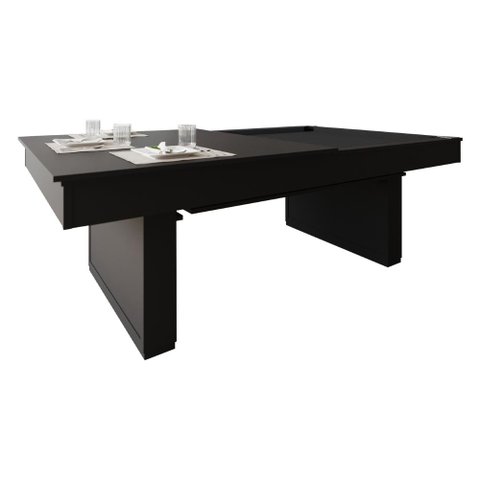 Mesa de Sinuca/bilhar com Tampo de Jantar - 2,00x1,10 - Preto