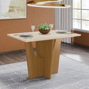 Ver imagem 5 de Mesa de Jantar Vértice 120 Cm Canto Reto com Vidro Nature Off White – Henn
