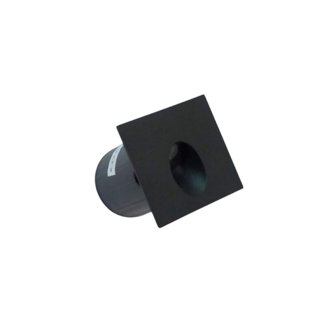 Kit 13 Embutido Led 3w Balizador Parede Quadrado Bco Quente - Preto - Preto