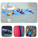 Ver imagem 1 de TAPETE FLUTUANTE GIGANTE 5,5M x 1,85M DIVERSÃO GARANTIDA PRAIA MAR RIO LAGOA PISCINA CLUBE REPRESA