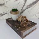 Ver imagem 3 de Livro decorativo, vaso artesanal e elefante rose gold