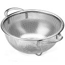 Ver imagem 1 de Escorredor Inox Macarrao Massas Fruta Legumes Verduras Salada Cozinha Multiuso Versatil Resistente H