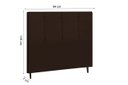 Ver imagem 2 de Cabeceira Estofada Box Solteiro Encosto para Cama Hylux 94x126 Marrom