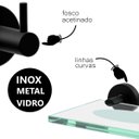 Ver imagem 3 de Kit de Acessórios para Banheiro 5 Peças Grego Metal Suporte Redondo Preto Fosco Athenas