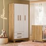 Quarto para Bebê Completo com Roupeiro Cômoda e Berço Encanto Slim - 9