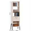 Ver imagem 4 de Estante Livro Organizador Escritorio 1 Porta Pés em Aço