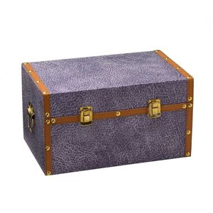 Báu Decorativo em Mdf Azul 32cm 15406-pl