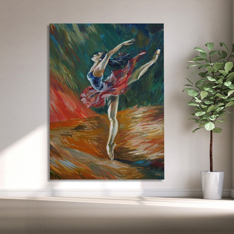 Quadro Decorativo Tela Canvas Conceito Ballet - 180x135 Cm - 4