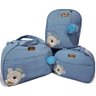 Kit Bolsa Maternidade Feminino/Menina Bebê 3 Pçs - 1