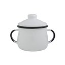 Ver imagem 1 de Açucareiro Esmaltado Branco 380 Ml Ewel