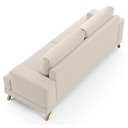 Ver imagem 6 de Sofá 200cm 3 Lugares Pés Curvos Santi Suede D05 Bege - Mpozenato
