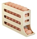 Ver imagem 2 de Porta Ovos Organizador Geladeira Dispenser Kit 2 Unidades Bege