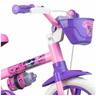 Bicicleta Infantil com Rodinhas Aro 12 Selim Pu Cat Rosa Nathor - 2