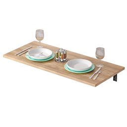 Mesa de Parede Dobravel Supensa com Suporte 90x45 Teka Madrid - 3