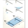 Mesa de Parede Dobravel Supensa com Suporte 90x45 Teka Madrid - 5