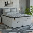 Ver imagem 7 de Cama Box Baú Queen + Colchão Comfort Class Pillow Top Branco/suede Branco