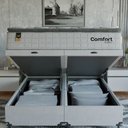Ver imagem 6 de Cama Box Baú Queen + Colchão Comfort Class Pillow Top Branco/suede Branco