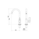 Ver imagem 2 de Torneira de Mesa 1190 Atria Matte Meber