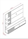 Ver imagem 3 de Home Theater Atena para Tv de até 65 Polegadas - Cumaru - Madetec