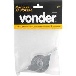 Roldana Para Portão 2 Tipo V Em Aço Zincado Caixa Aberta Re - 2