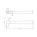 Ver imagem 3 de Martelo de Unha 20 Mm Tramontina Basic com Cabo em Madeira Envernizada Tramontina