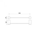 Ver imagem 2 de Porta Toalha Linear Curto Atria Matt Meber