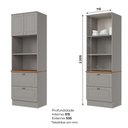 Ver imagem 4 de Cozinha Modulada 4 Peças 8 Portas 5 Gavetas Americana Henn Cinza