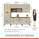 Ver imagem 3 de Cozinha Completa 5 Peças Duquesa Nesher Móveis