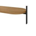 Ver imagem 5 de Aparador Monaco 139cm em Couro Caramelo/Nature Pés Preto Linea Brasil